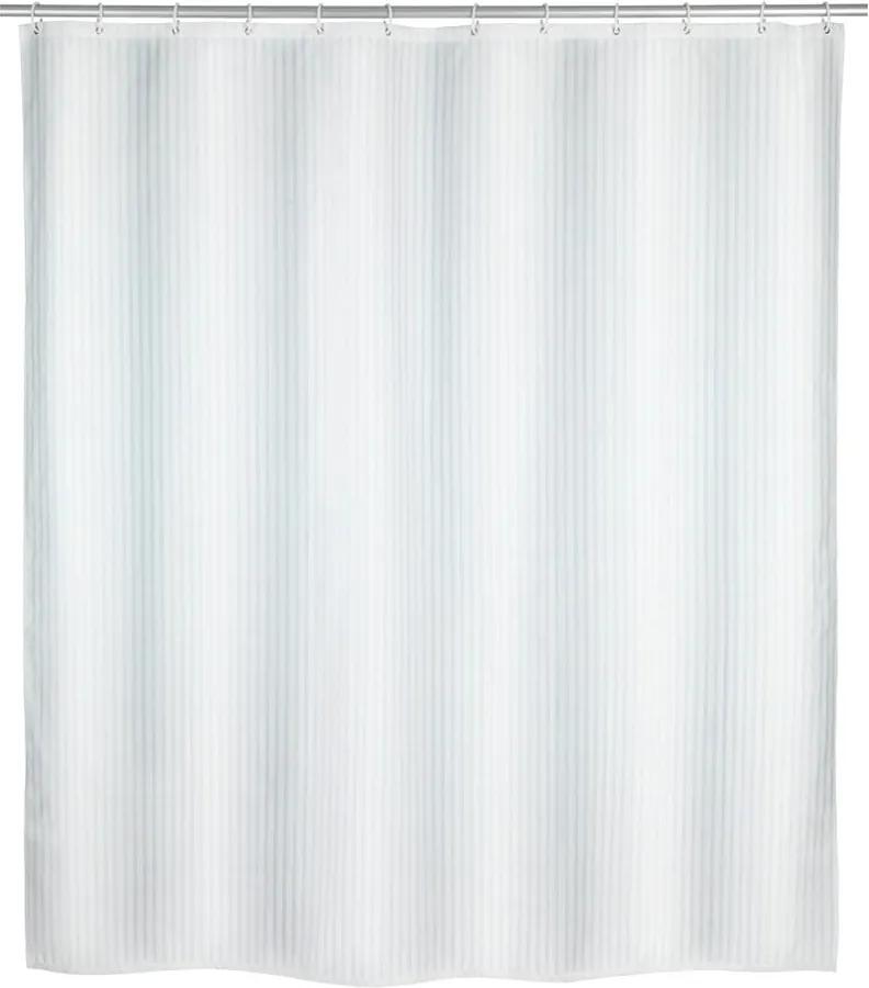 Biely sprchový záves Wenko Palais, 180 x 200 cm