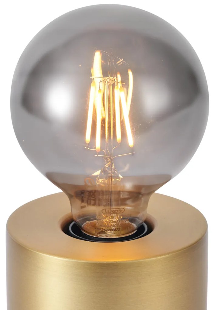 Moderná stolná lampa mosadzná 24 cm - Cylinder