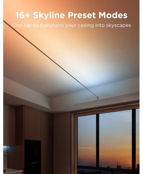 Govee - LED RGBICWW závesný LED pás/36W/24V 4 m Skyline Matter Wi-Fi