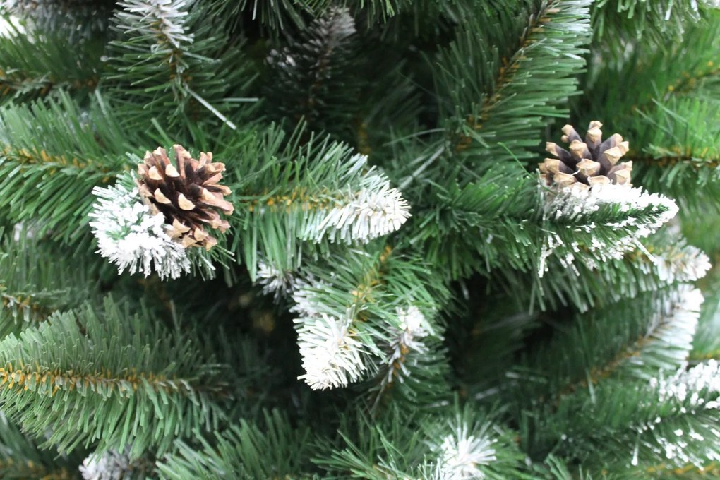 Vianočný stromček Borovica diamantová so striebornými trblietkami 100 cm