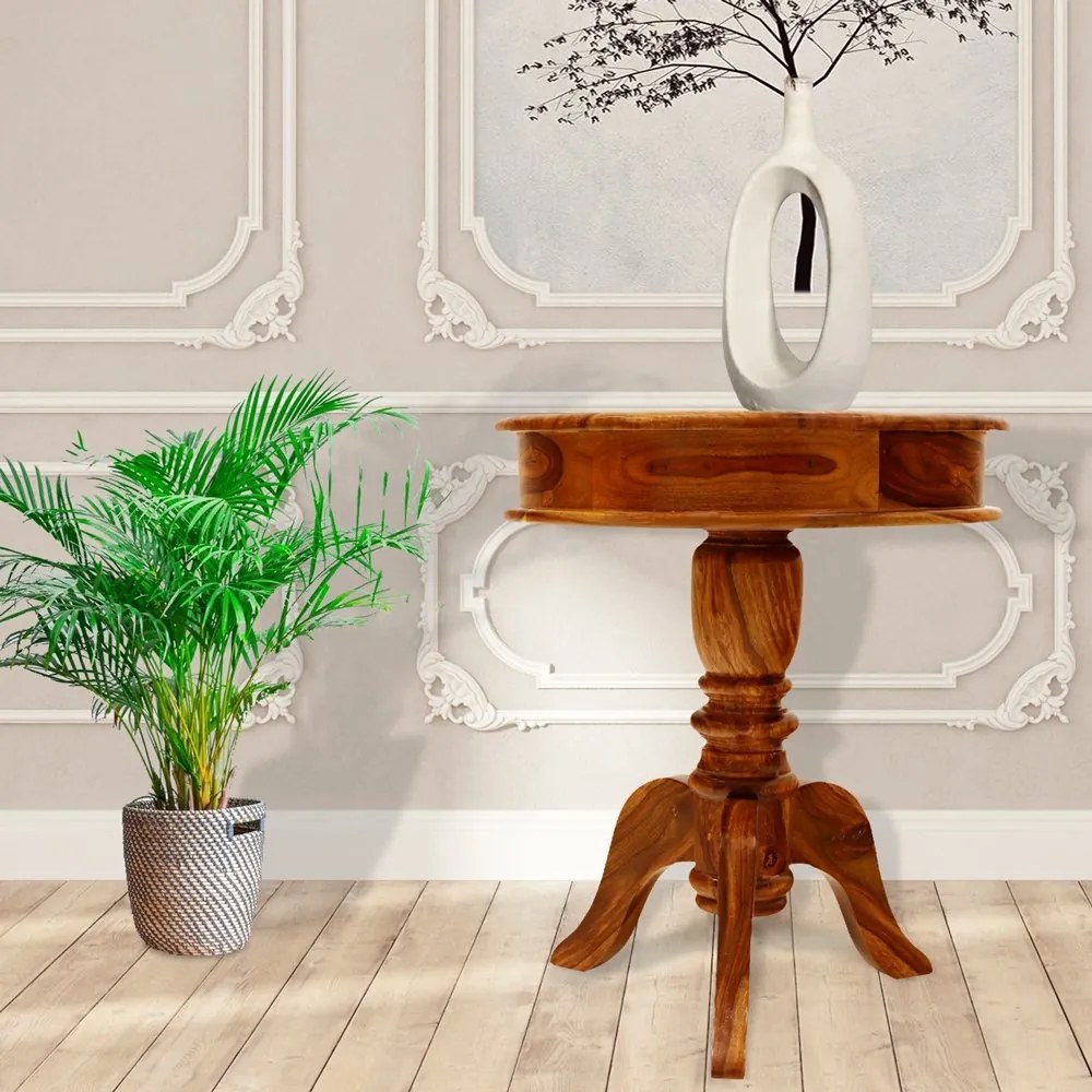 furniture-nabytek.cz - Konferenčný stolík okrúhly drevo palisander 50x60x50
