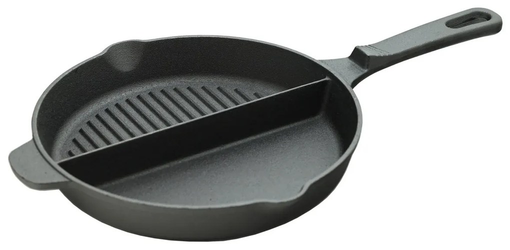 Cattara 13061 Grilovacia panvica s držadlom Duo Liatina, pr. 25 cm