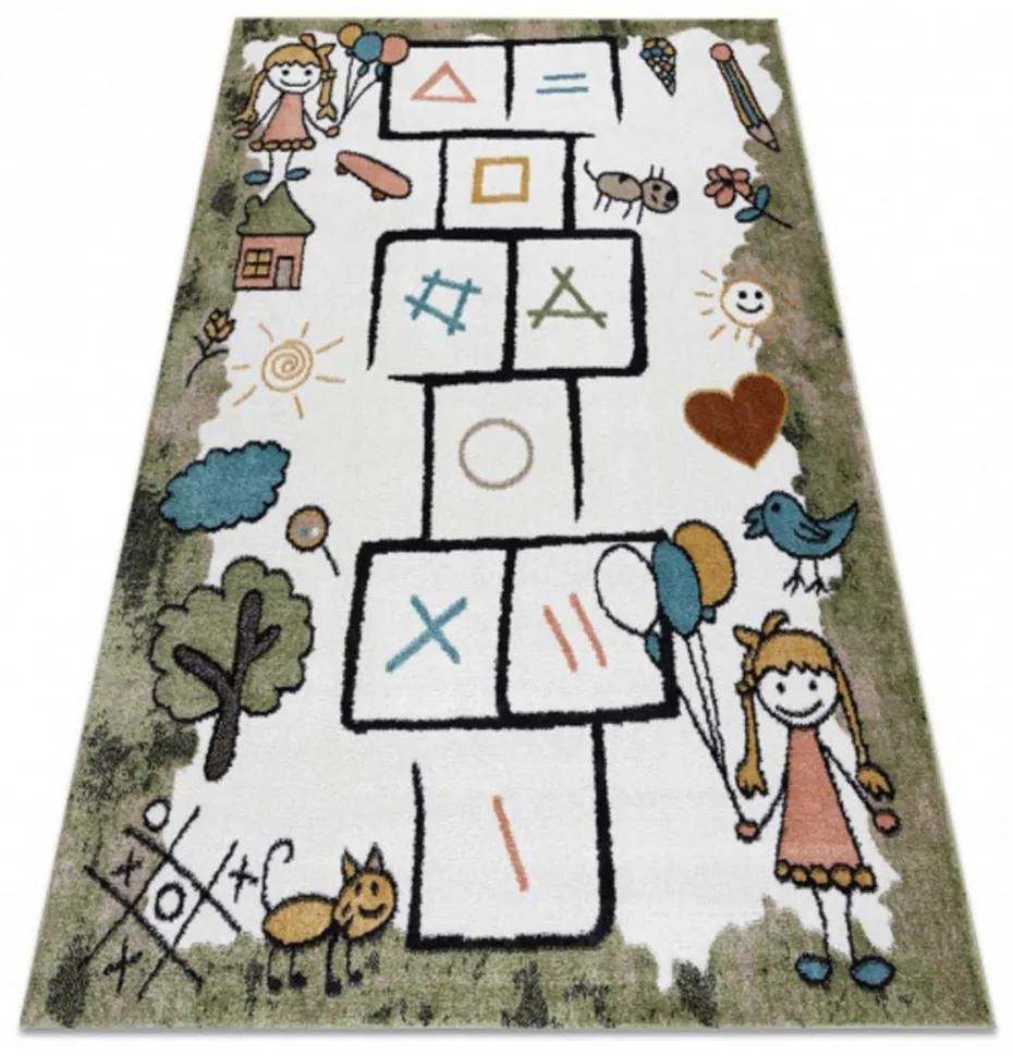 Detský kusový koberec Skákací panák zelený 200x290cm