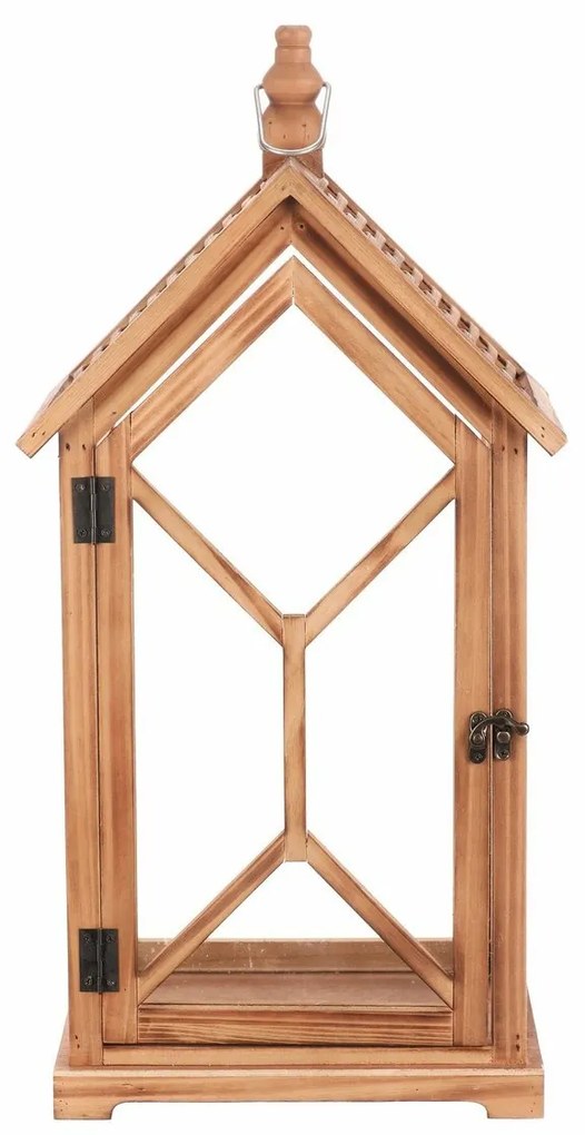 Súprava drevených lampášov Vilche 2 ks, hnedá