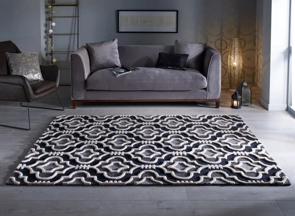 Flair Rugs koberce Kusový koberec Moorish Amira Grey - 200x290 cm