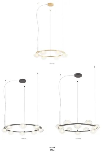 Redo 01-3247- LED Stmievateľný luster na lanku SINCLAIR LED/37,2W/230V CRI 93 IP21