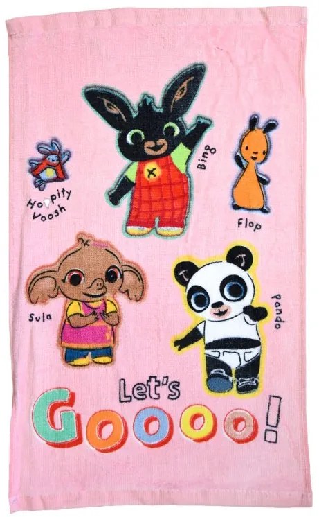 Detský uterák BING! ružový 30X50cm Setino