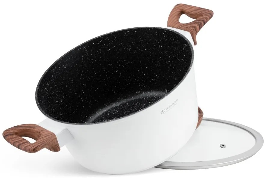 Biela 15 kusová sada hrncov