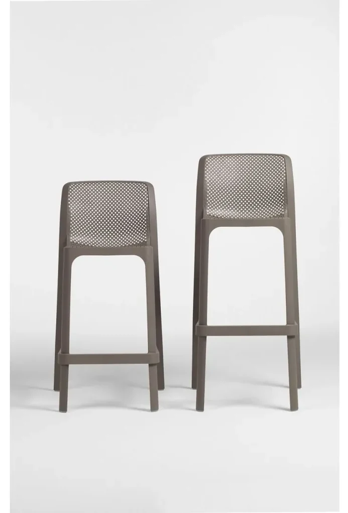 NET STOOL MINI záhradná barová stolička bez podrúčok salice