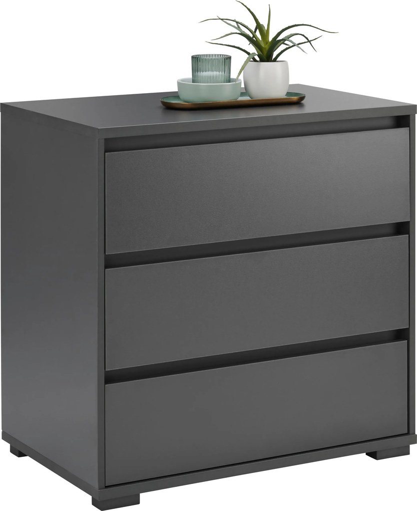 XXXLutz KOMODA, antracitová, 80/79/48 cm Carryhome - Komody - 000003007101
