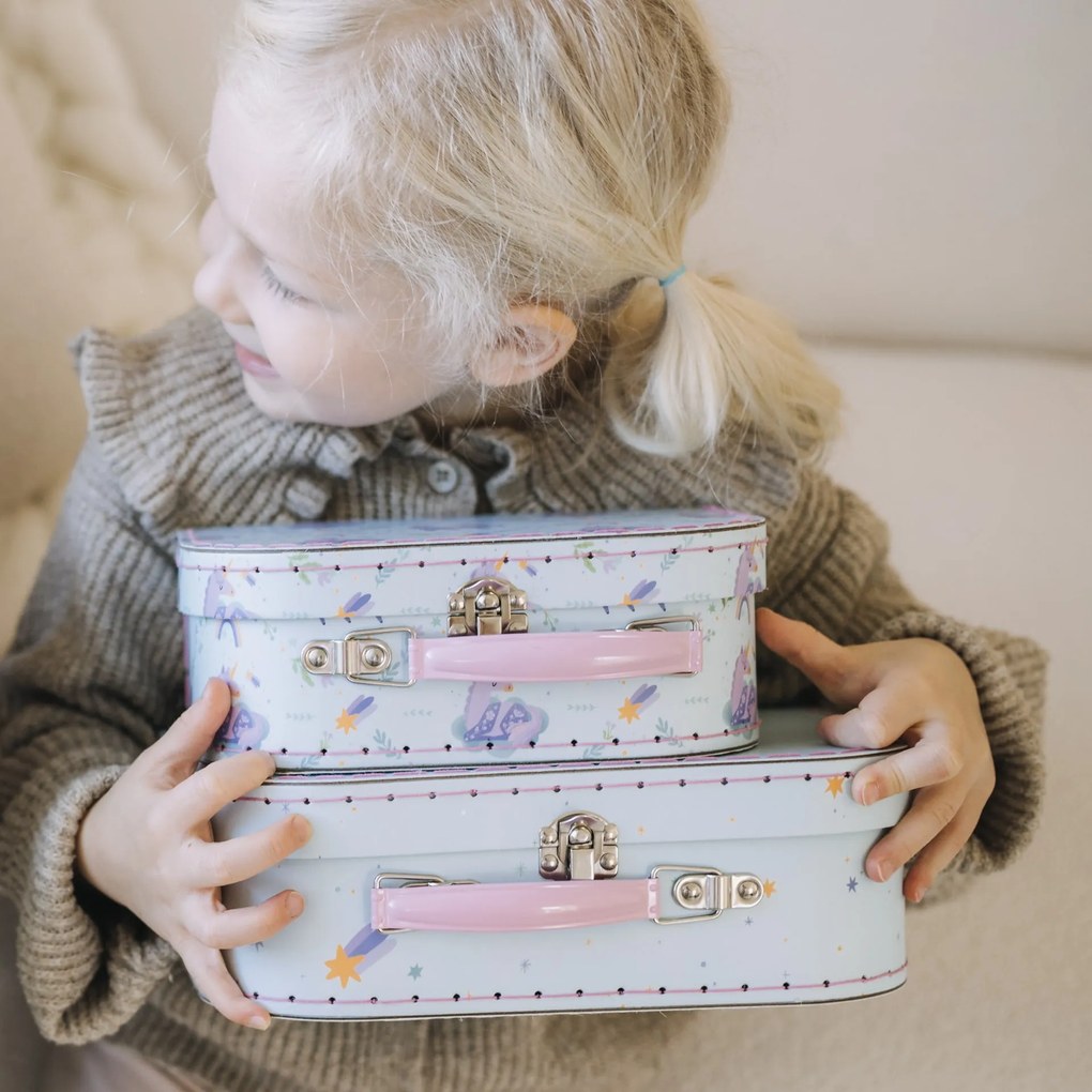 Bella Rose Detský kufrík Jednorožec – set 2 ks