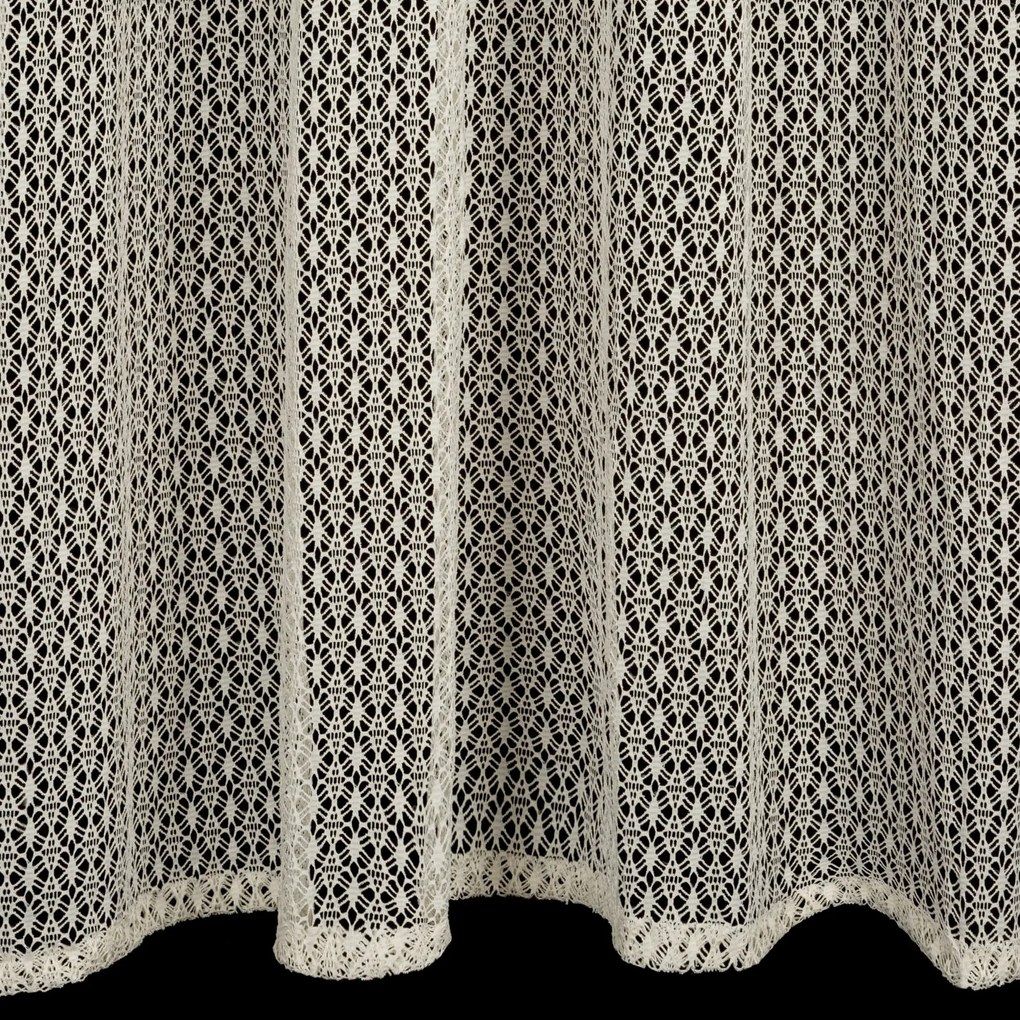 ZÁCLONA NA KRÚŽKOCH MIRELLA 140X250 CM BÉŽOVÁ