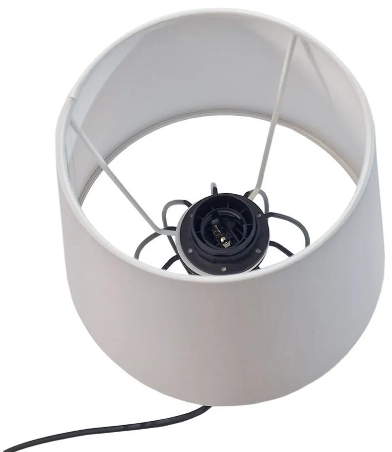 Stolní lampa MERANO 20 cm černá/bílá