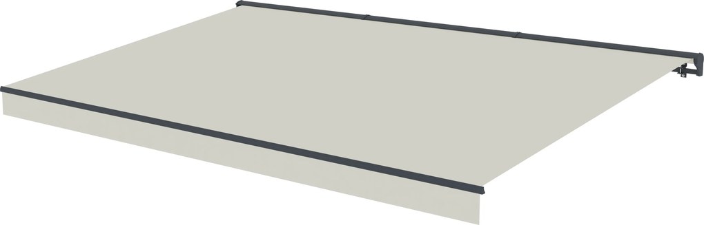 Elektrická markíza s LED osvetlením BestBerg BBSU-EL495BG / 495 x 300 cm / béžová