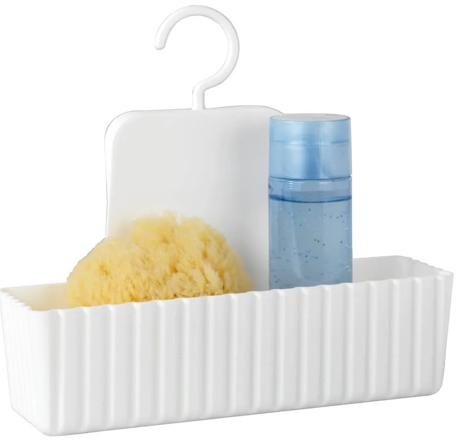 Biela závesná kúpeľňová polička Minas - Allstar