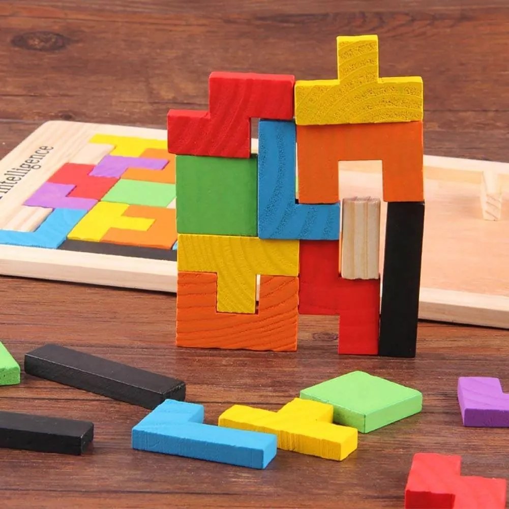 DAALO Dřevěné puzzle - tvary