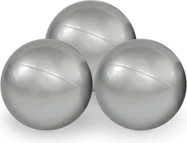 Samostatné loptičky 50 ks - strieborná