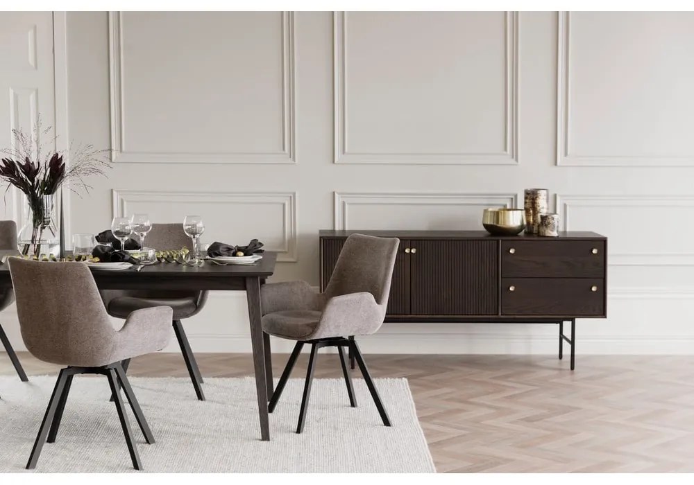 Béžové čalúnené jedálenské kreslá v súprave 2 ks Norwell – Rowico