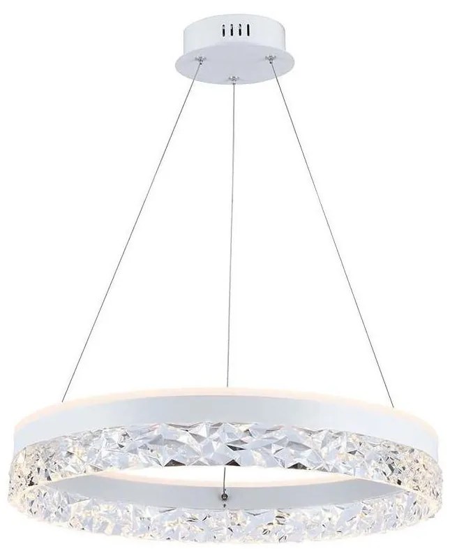 LED Luster na lanku LED/25W/230V 3000K pr. 50 cm biela