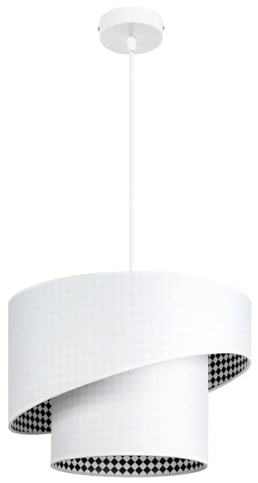 Luster na lanku LORI 1xE27/60W/230V biela