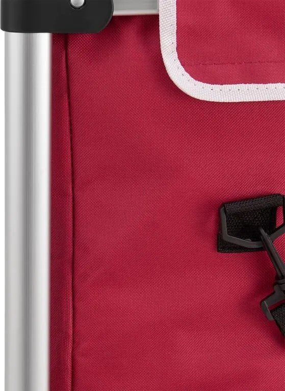 Nákupný vozík 3 v 1 – objem 56 l, červený