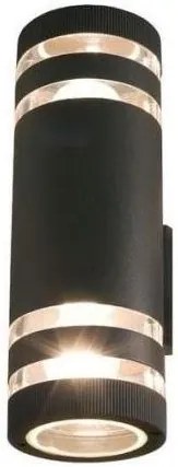 NOWODVORSKI Vonkajšie nástenné svietidlo SIERRA, čierne, 310mm
