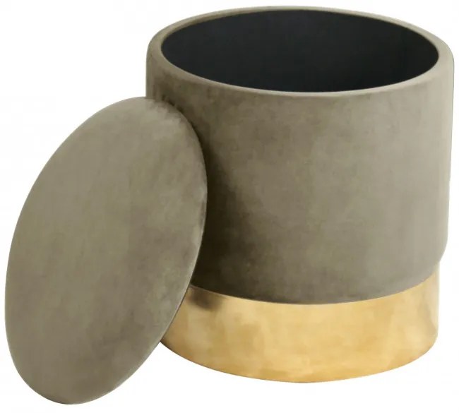 Úložná taburetka GOLDEN béžová
