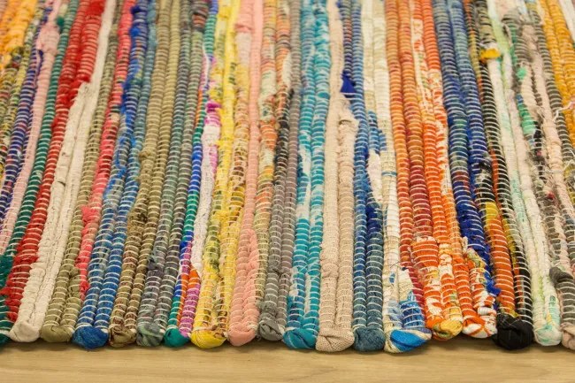 Obojstranný koberček Chindi viacfarebný