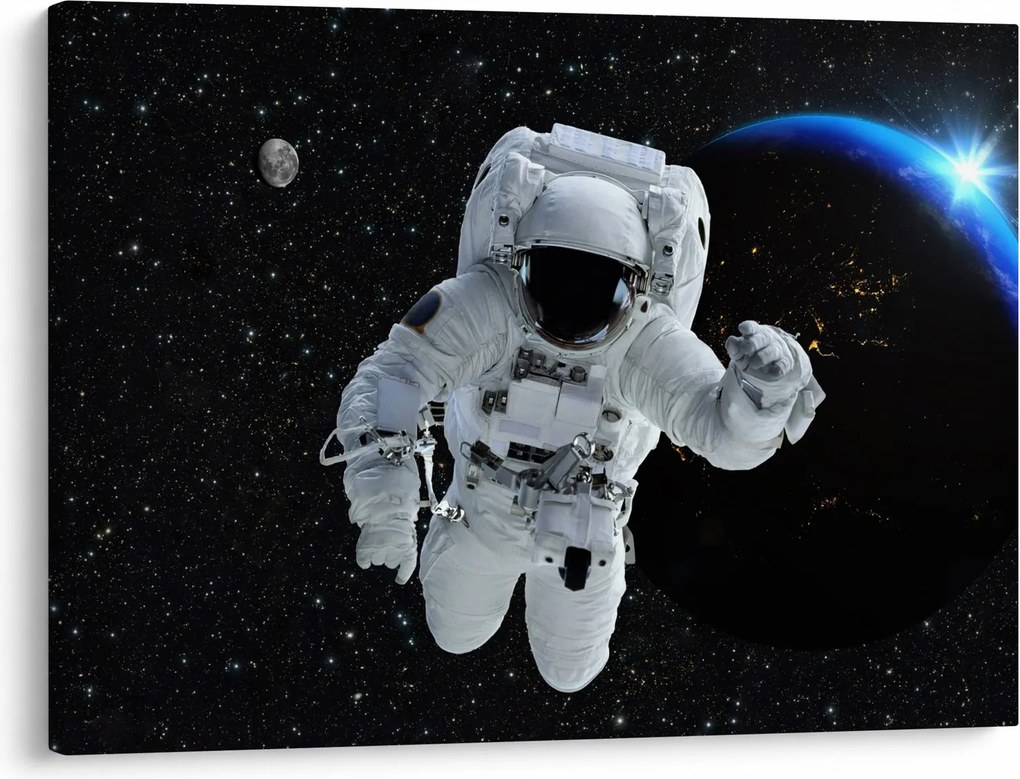 Obraz - Astronaut vo vesmíre (70x50 cm)