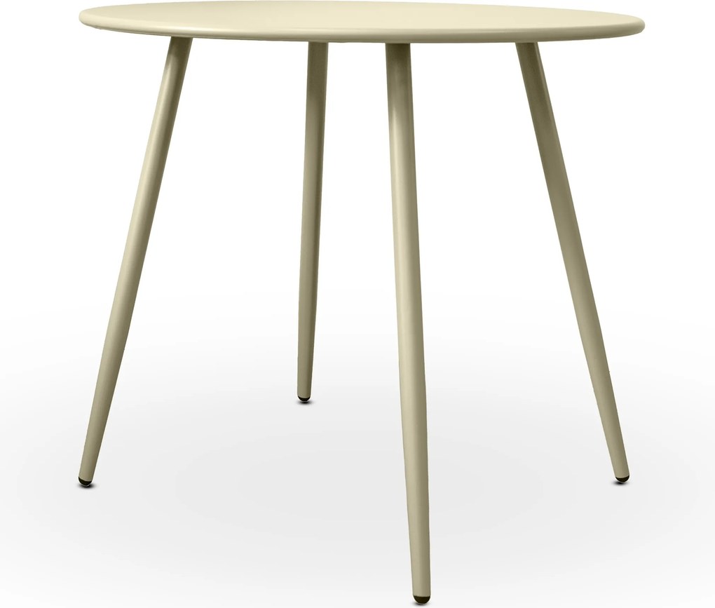 Dekorstudio Kávový stolík DOMO krémový- 80 cm