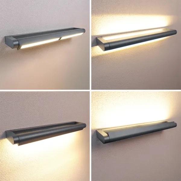 Brilagi -LED Vonkajšie nástenné svietidlo SALERNO LED/24W/230V 66 cm antracit IP65