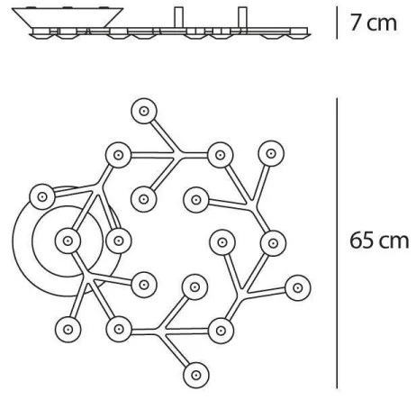 Artemide 1594050APP-LED Stmievateľné stropné svietidlo NET LED/43W/230V 3000K