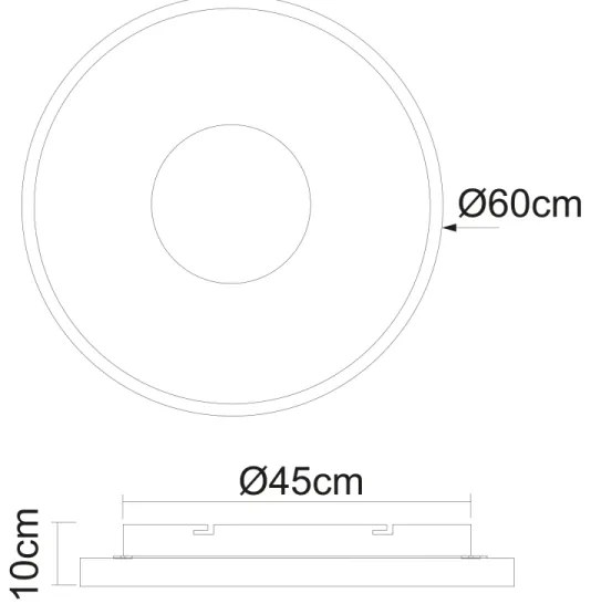Globo 41758-42B - LED Stmievateľné stropné svietidlo JOLLI LED/42W/230V + DO