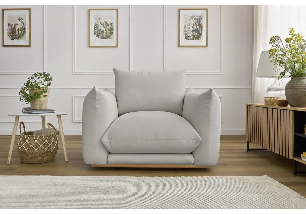 Svetlosivé kreslo Ernest – Bobochic Paris