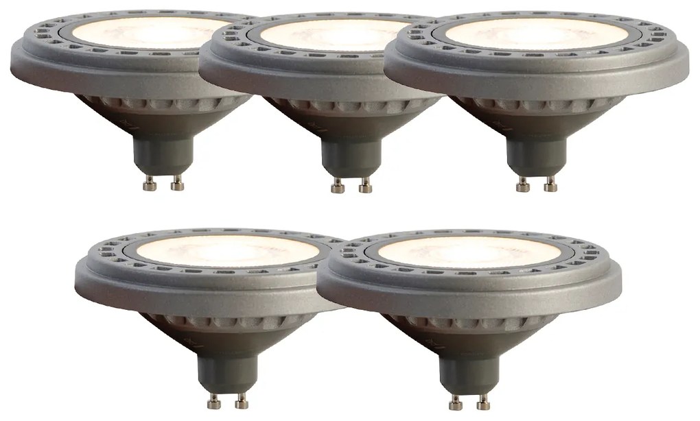 Sada 5 LED žiaroviek GU10 AR111 8W 750 lm 3000K