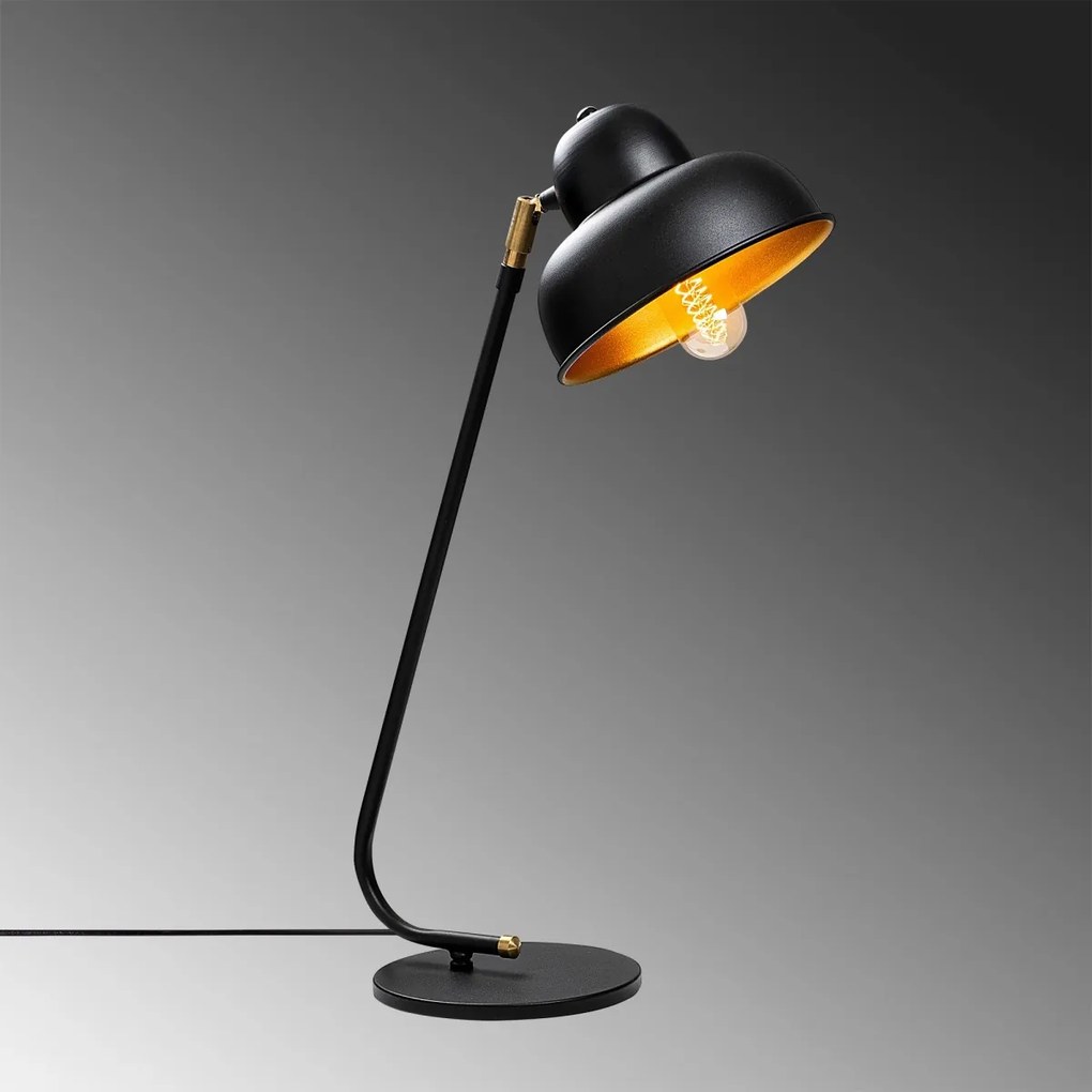 Stolová lampa Berceste I čierna