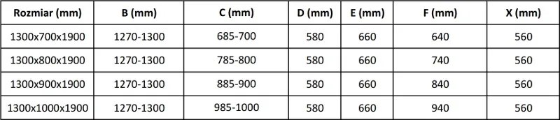 Mexen Apia, sprchový kút s posuvnými dverami 130 (dvere) x 90 (stena) cm, 6mm číre sklo, zlatý profil, 840-130-090-50-00