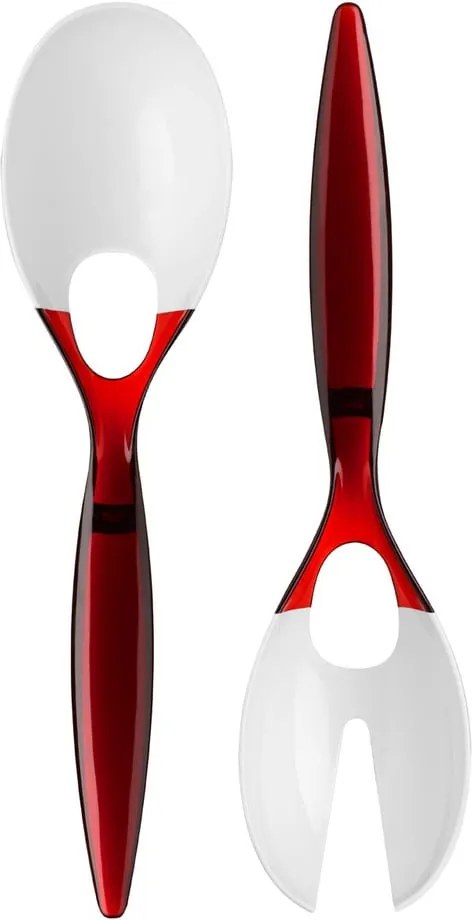 Červený šalátový príbor Premier Housewares