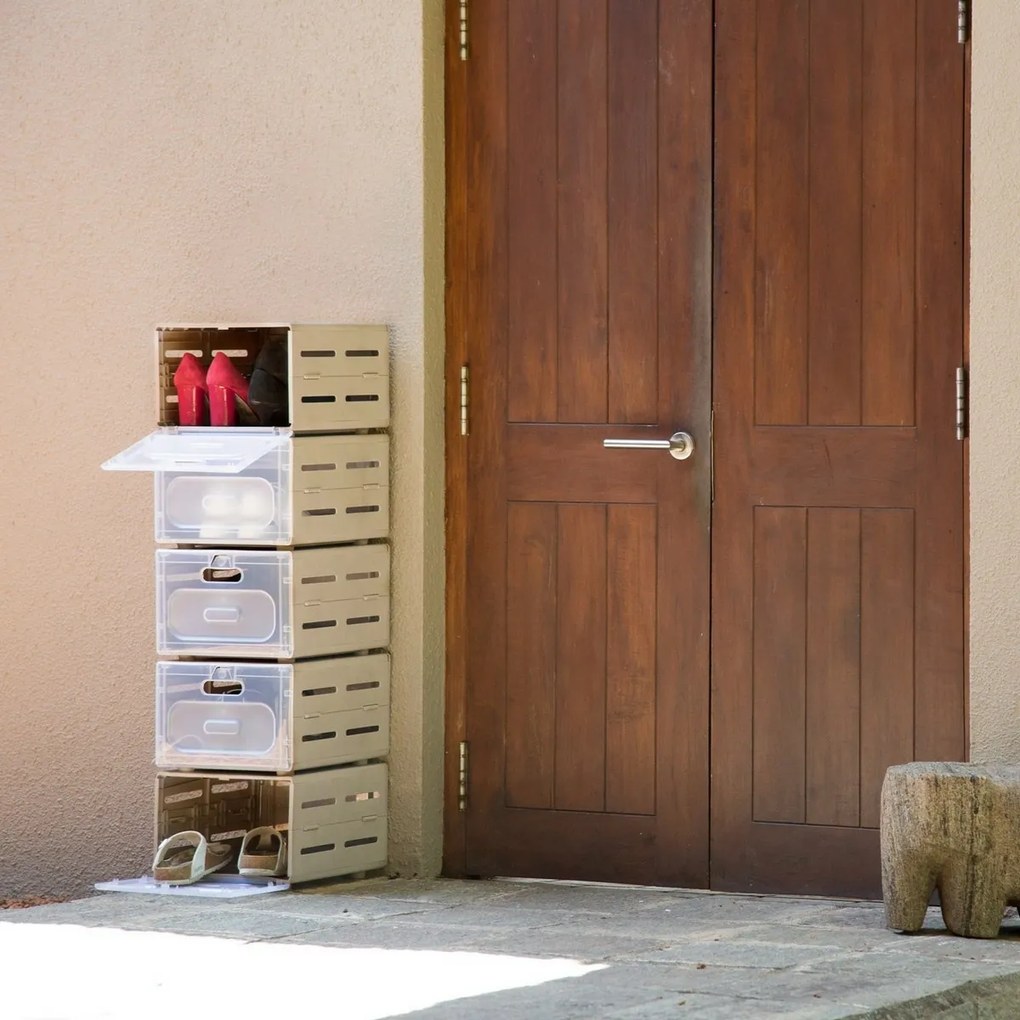 Flex modulárny organizér na obuv Brown 30 x 36 x 22 cm