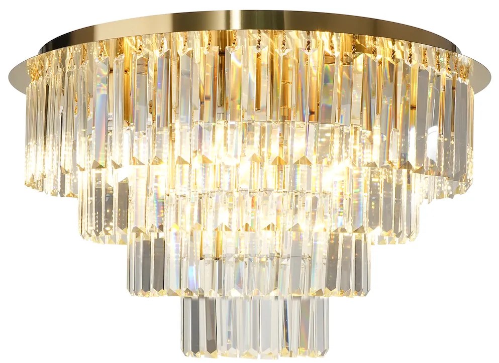 Luster Milano, 1x krištáľové tienidlo, (fi 60cm), g