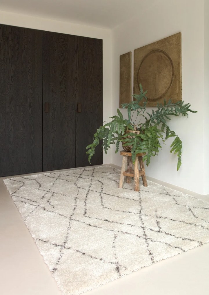 Kusový koberec Lana 0372 106, 80x140, biela, obývacia izba, Osta