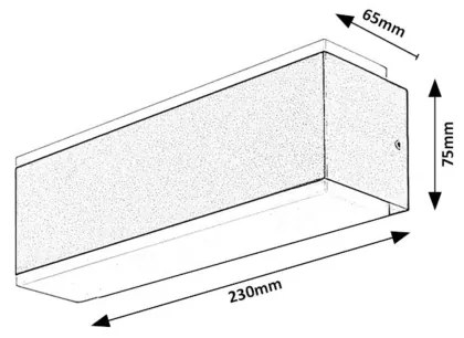 Rabalux 77114 - LED Vonkajšie nástenné svietidlo MATARO LED/12W/230V IP54