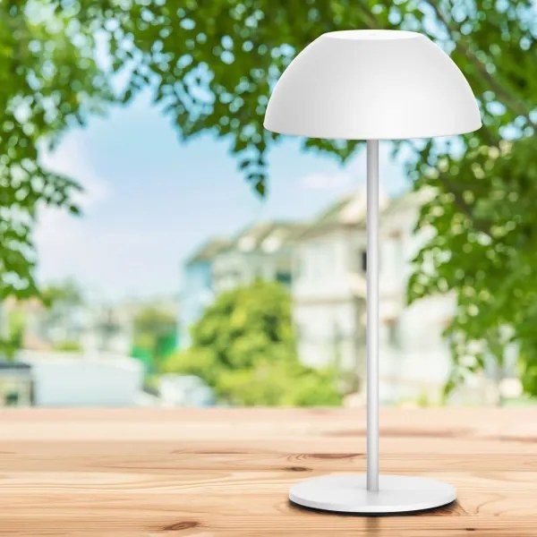 LED Stmievateľná stolná lampa TANZANIA LED/1,8W/5V USB 1800 mAh IP44 biela