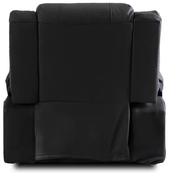 Masážne kreslo AMADEO čierne, ekokoža