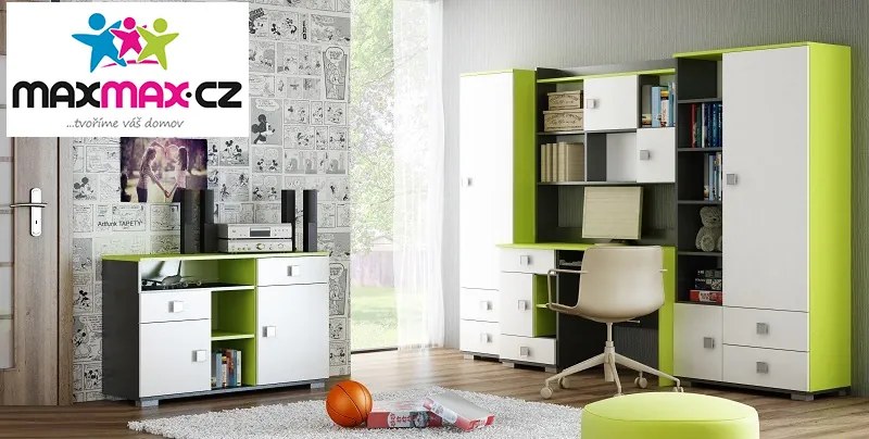 Detská posteľ so zásuvkami - GREEN TYP B 200x90 cm