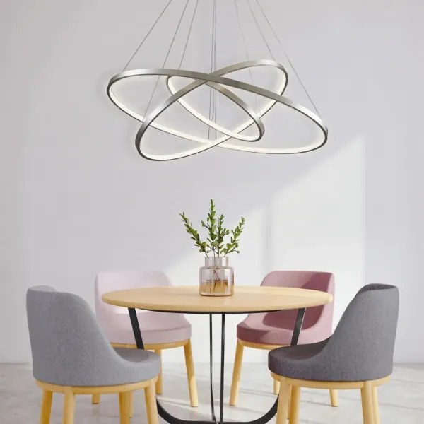 LED Luster na lanku LEA LED/60W/230V 4000K pr. 80 cm chróm