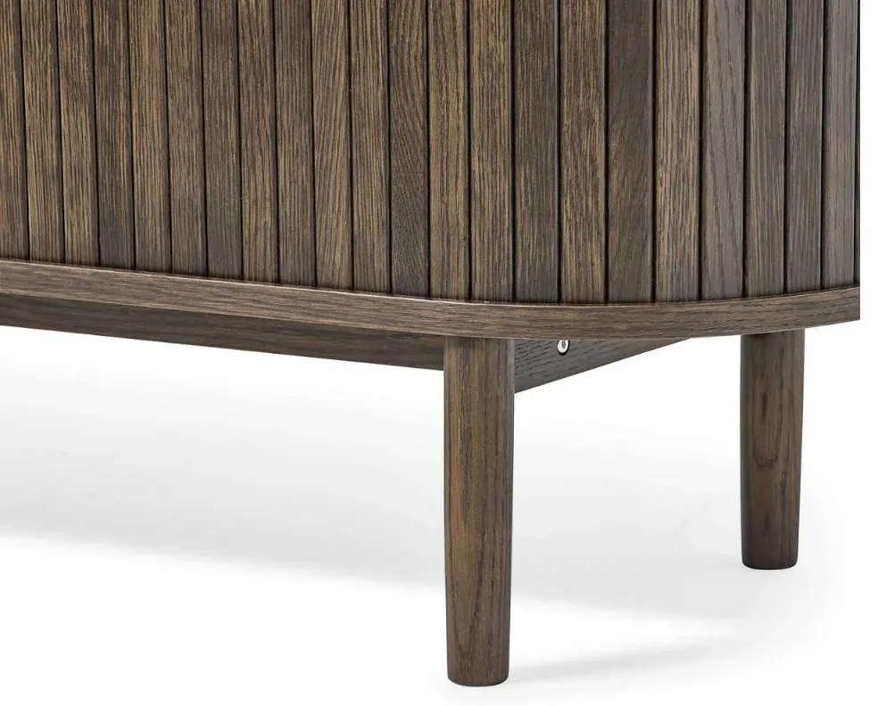 Dizajnový TV stolík Palomino 180 cm tmavohnedý dub