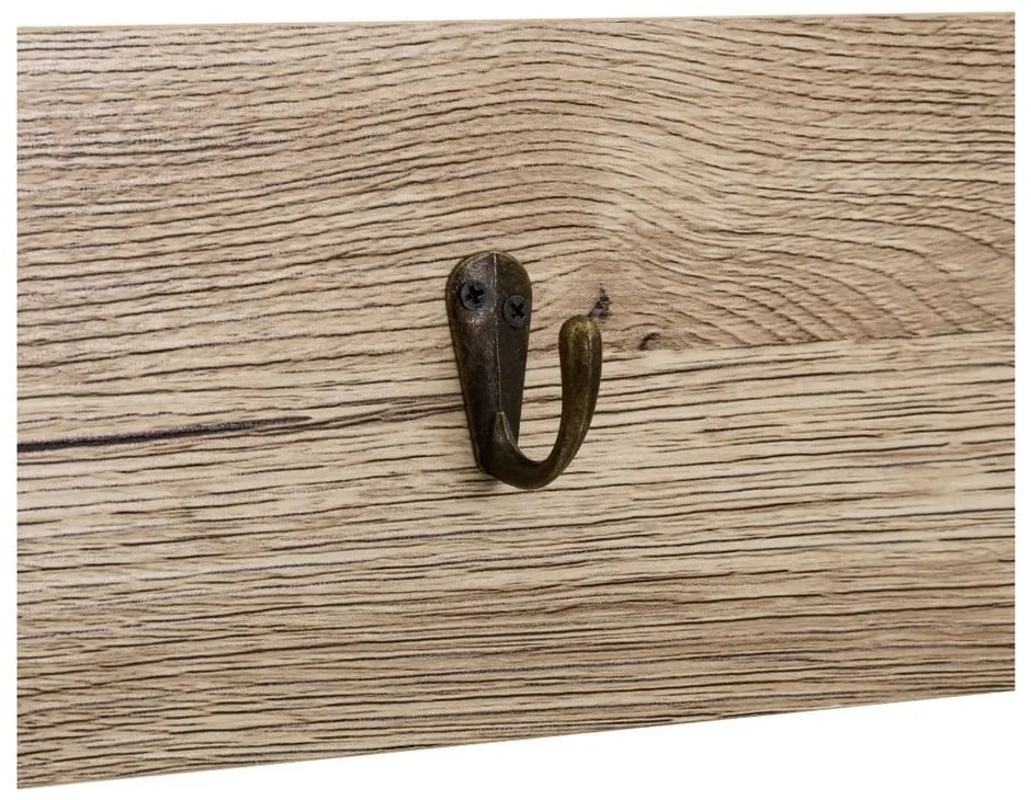 Čierna prírodná predsieňová zostava v dekore duba – Casa Selección