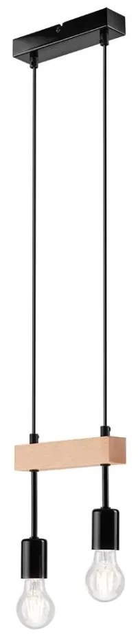 Luster na lanku ORAZIO 2xE27/60W/230V