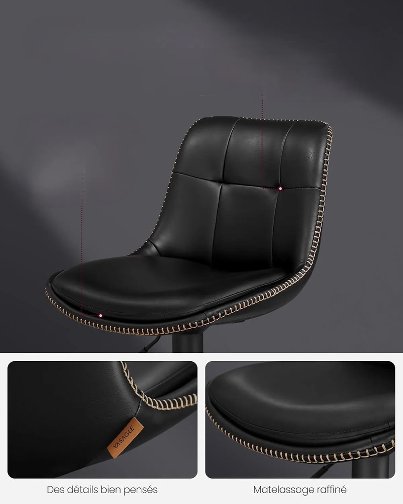 Sada 2 ks barových stoličiek Vasagle Morja čierna